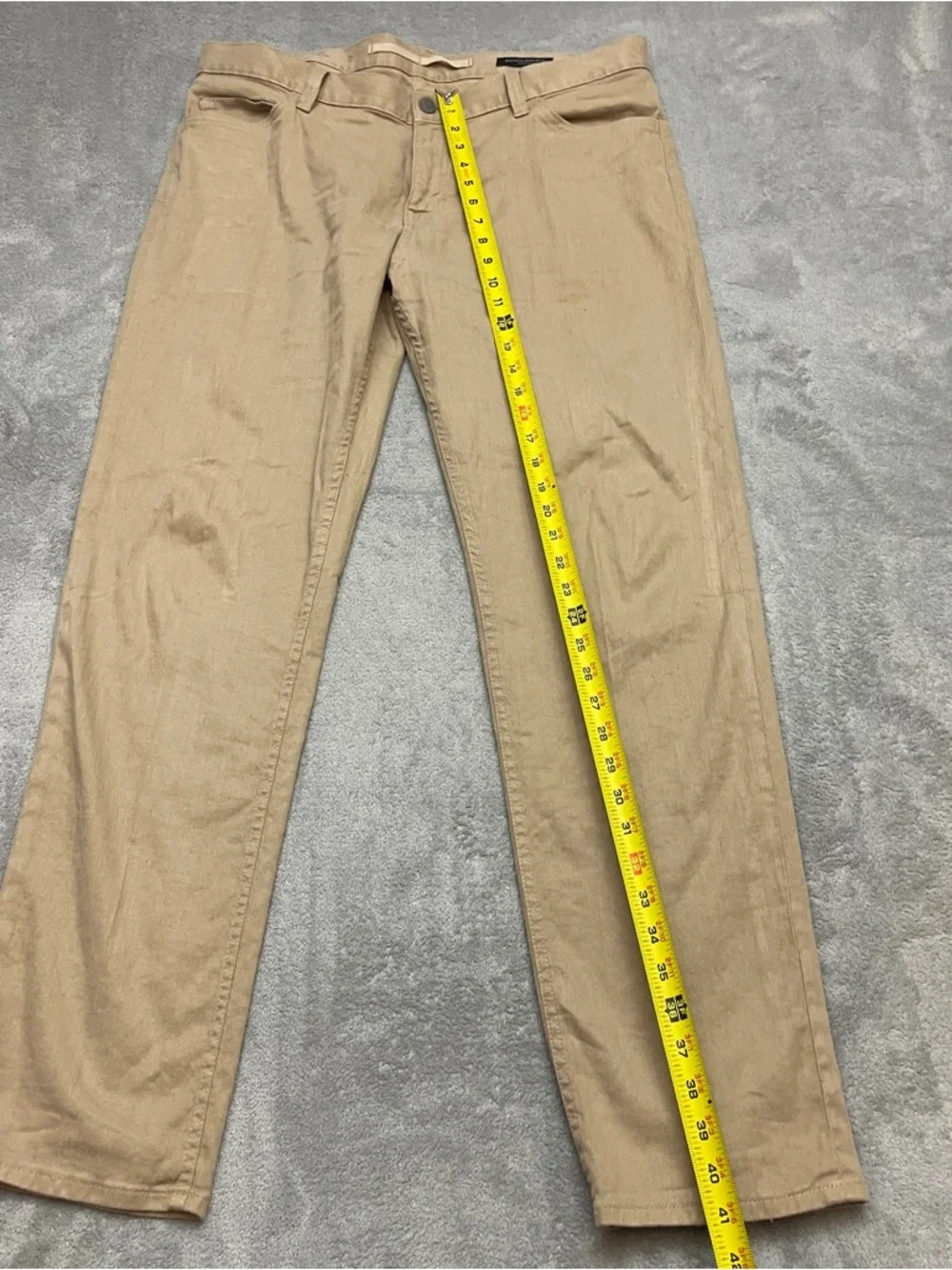 Banana Republic Traveler Linen Blend Pants Men 35x32 Tan